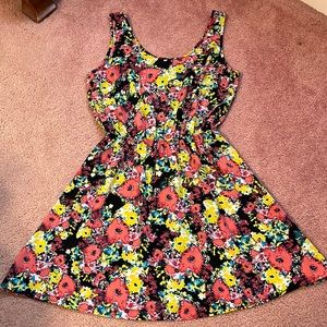 Flower printed dress